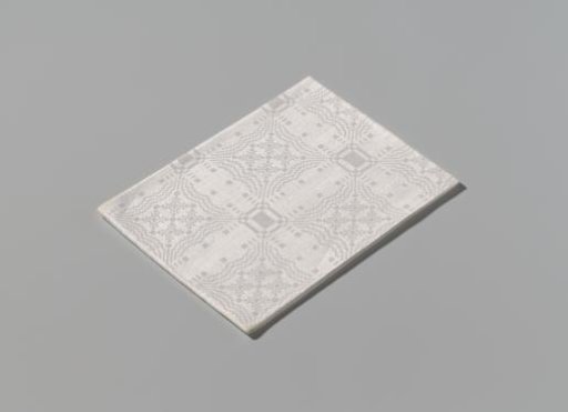 Linen napkin with a pattern of peels