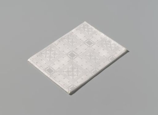 Linen napkin with a pattern of peels