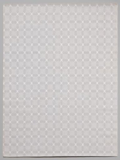Linen damask napkin with pelican pattern