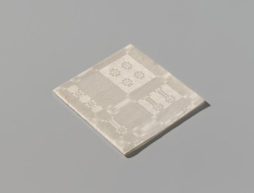 White linen table napkin