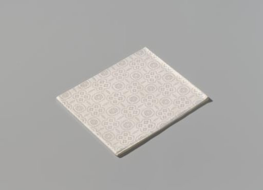 White linen napkin