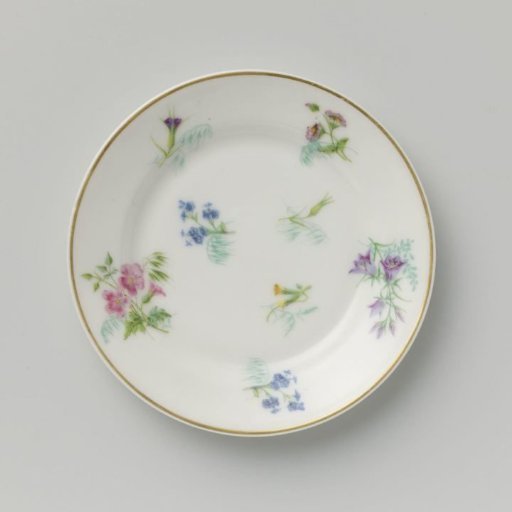 Dish with various flower sprays