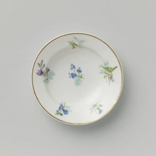 Plate with various flower sprays