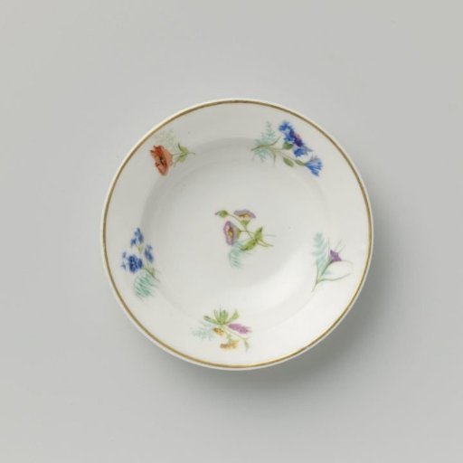 Plate with various flower sprays