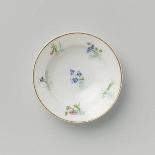 Plate with various flower sprays