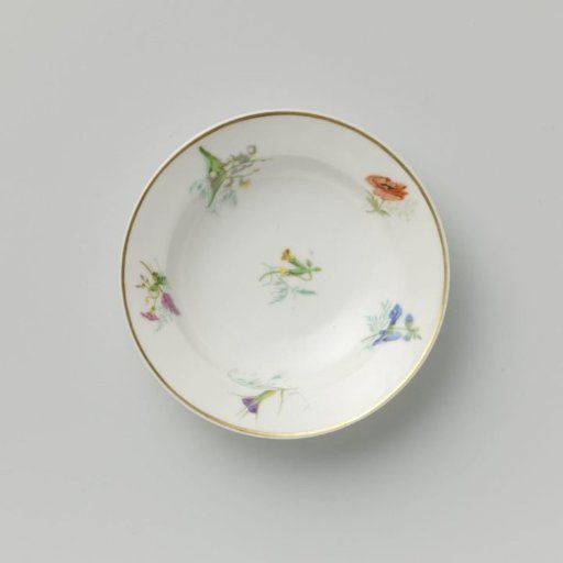 Plate with various flower sprays