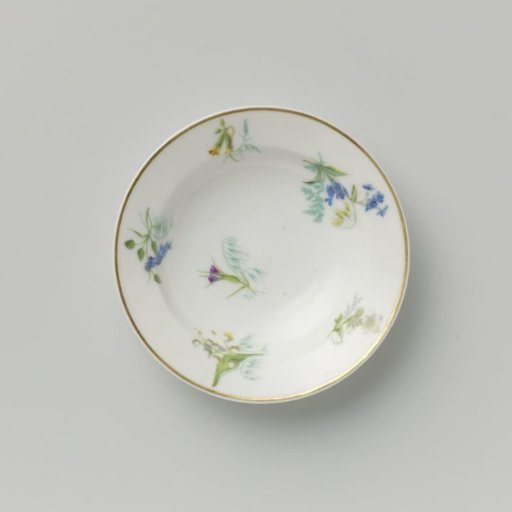Plate with various flower sprays