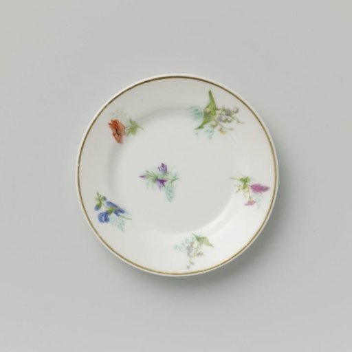 Plate with various flower sprays