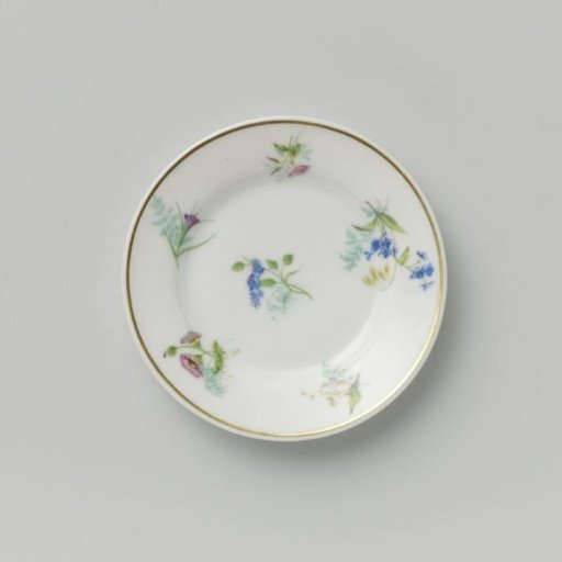 Plate with various flower sprays