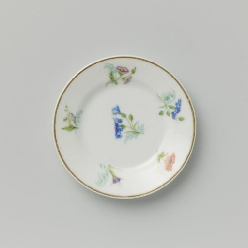 Plate with various flower sprays