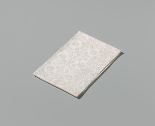 Linen napkin with peel pattern