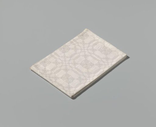 Linen napkin with peel pattern