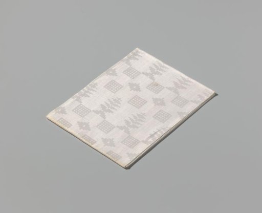 Linen napkin with scale pattern