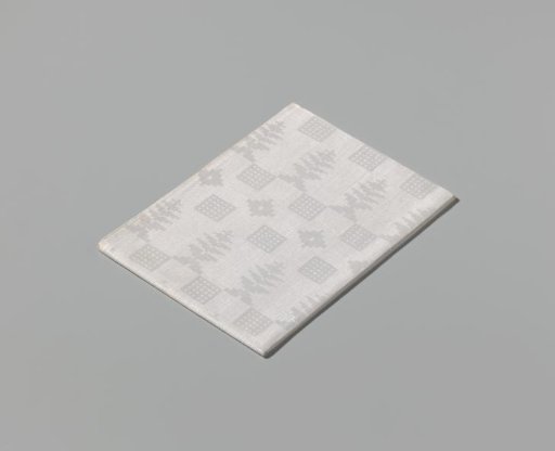 Linen napkin with scale pattern