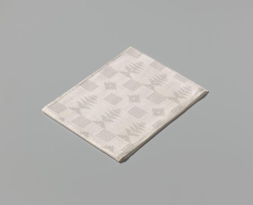 Linen napkin with pelican pattern