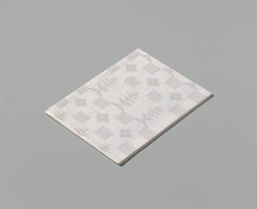 Linen napkin with peel pattern