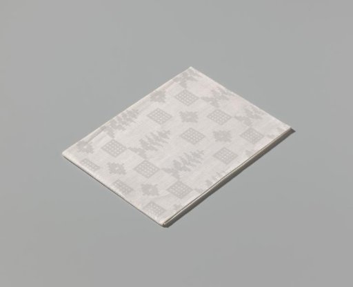 Linen napkin with peel pattern
