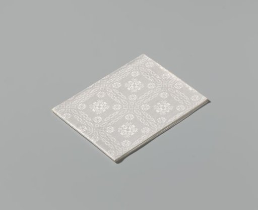 Linen napkin with peel pattern