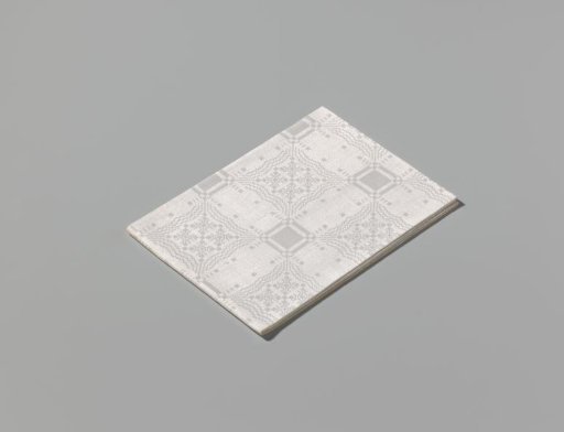 Linen napkin with pelican pattern