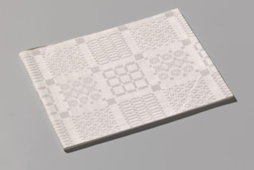 Linen napkin with a skin pattern