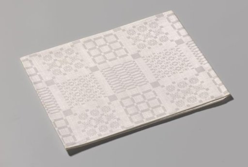 Linen napkin with monkey pattern