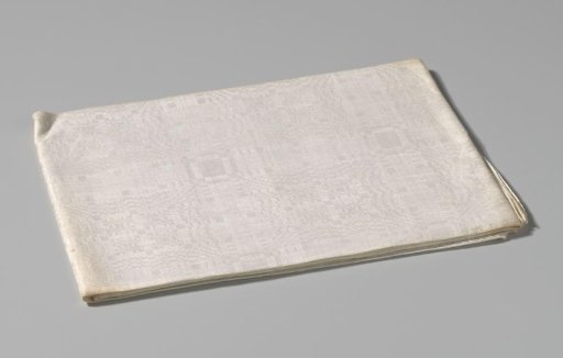 Linen napkin with pelican pattern