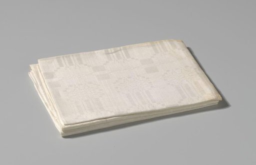 Linen napkin with peel pattern