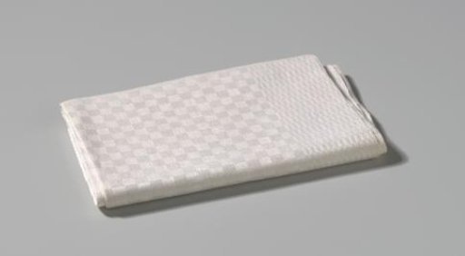 Towel of white linen
