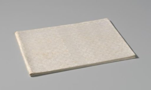 Linen damask napkin with a pelican pattern