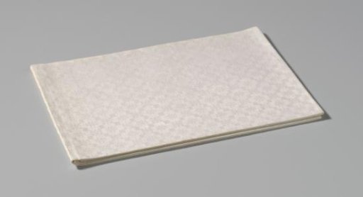 Napkin of linen damask with a pelican pattern
