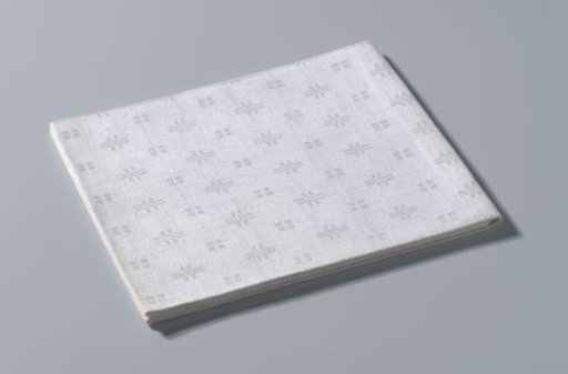 Linen napkin with skin pattern