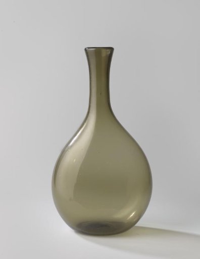 Bottle with a flattened, globular body