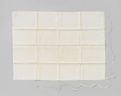 Drapery of white linen