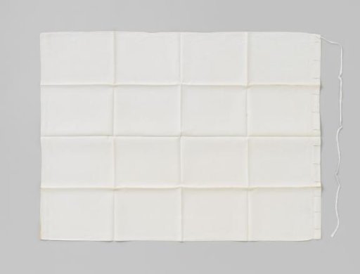 Drapery of white linen