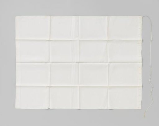 Drapery of white linen