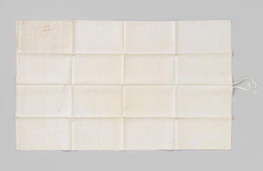 White linen pillowcase, marked IIS 11, 1732