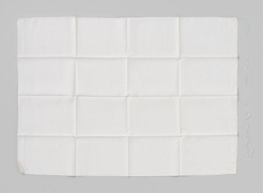 White linen pillowcase, marked WG 12 1734