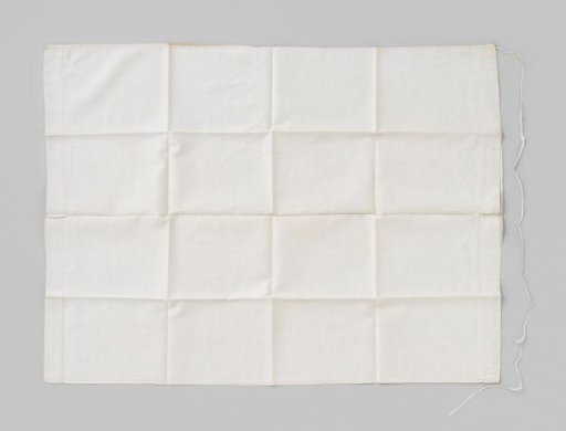 White linen pillowcase, marked with crown WG 24 and 1737