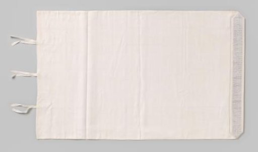 Linen Pillowcase with a Strip of Lace