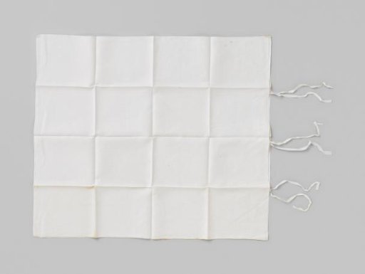 White Linen Pillowcase, Marked Crown GS 24