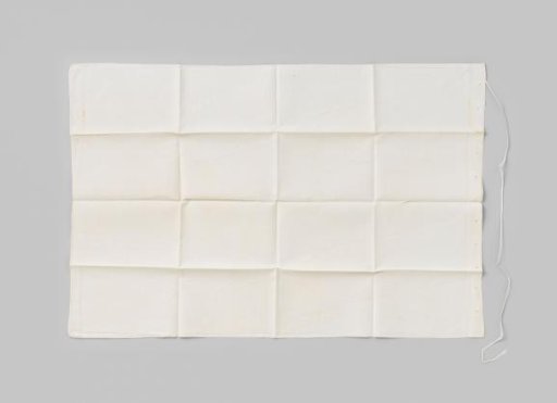 White linen sheet, mark HW 12