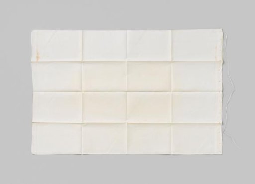 Pillowcase of linen with mark HW 12 WH