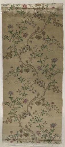 Fragment from a length of wall-covering fabric