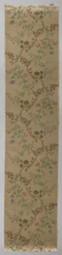 Canvas with decoration of branches, leaves, flowers and fruit