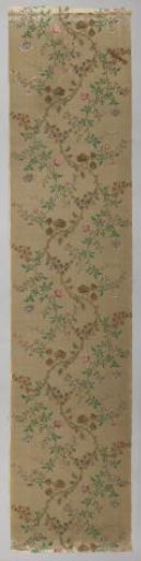 Canvas with decoration of branches, leaves, flowers and fruit