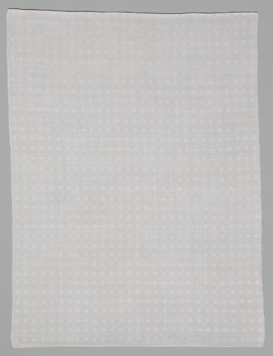 Napkin of white linen damask