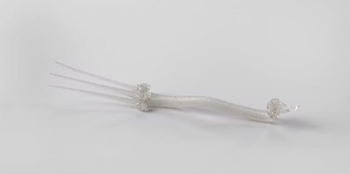 Fork of filigree glass
