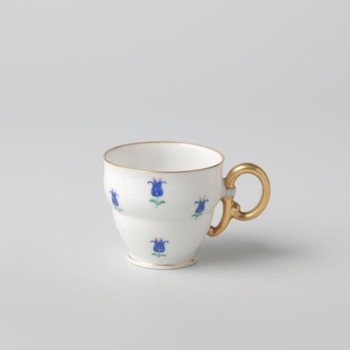 Cup bowl with flowers
