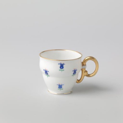 Cup bowl with flowers