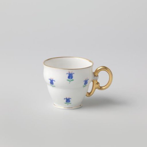 Cup bowl with flowers